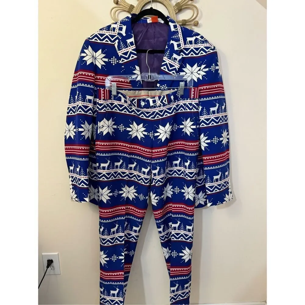 Oppsuits The Rudolph Novelty Holiday Men's Suit 42